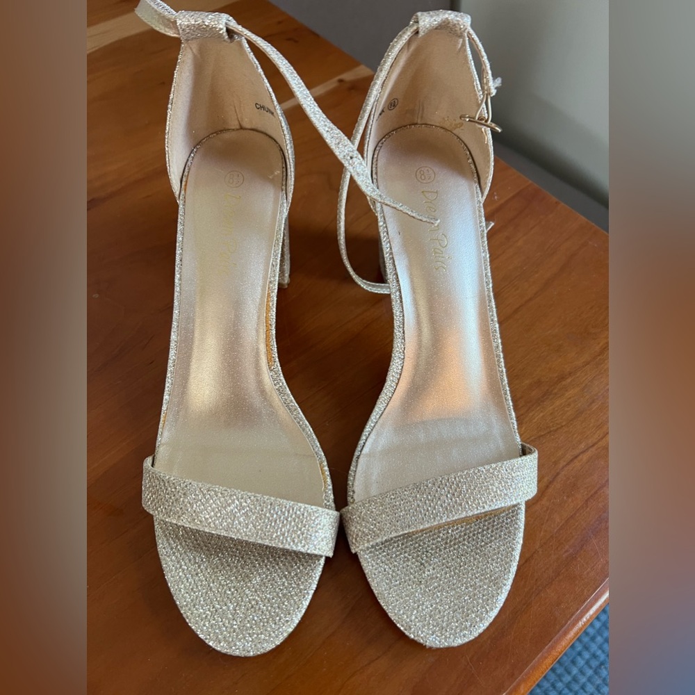 Gold Sparkle Sandal